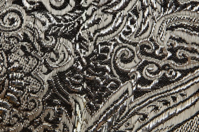 Ткань костюмная жаккард №11, 140 гр/м2, шир.150см, цвет тем.серебро - купить в Калининграде. Цена 383.29 руб.