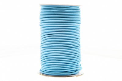 0370-1301-Шнур эластичный 3 мм, (уп.100+/-1м), цв.168 - голубой - купить в Калининграде. Цена: 459.62 руб.