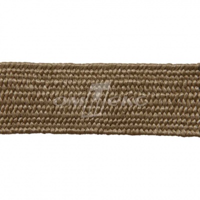 Тесьма отделочная полипропиленовая плетеная эластичная #2, шир. 40мм, цв.- соломенный - купить в Калининграде. Цена: 50.99 руб.