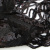 Трикотажное полотно с пайетками, шир.130 см, #311-бахрома чёрная - купить в Калининграде. Цена 1 183.35 руб.