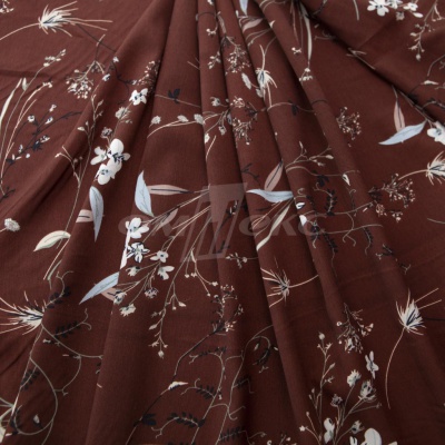Плательная ткань "Фламенко" 2.2, 80 гр/м2, шир.150 см, принт растительный - купить в Калининграде. Цена 239.03 руб.