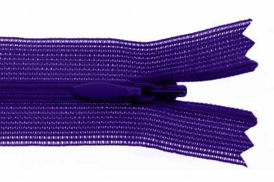 Молния потайная Т3 866, 20 см, капрон, цвет фиолетовый - купить в Калининграде. Цена: 5.27 руб.