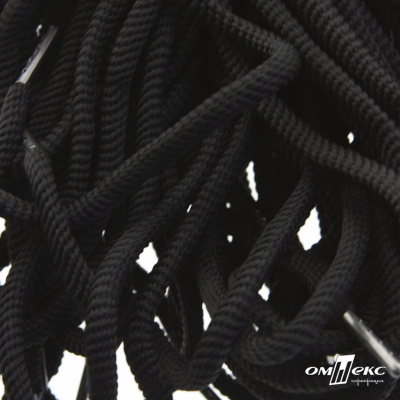 Шнурки #106-09, круглые 130 см, цв.чёрный - купить в Калининграде. Цена: 21.92 руб.