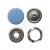 Кнопка рубашечная (закрытая) 9,5мм - эмаль, цв.182 - св.голубой - купить в Калининграде. Цена: 5.74 руб.