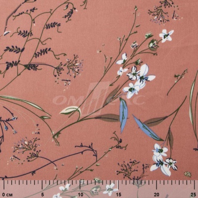 Плательная ткань "Фламенко" 2.1, 80 гр/м2, шир.150 см, принт растительный - купить в Калининграде. Цена 311.05 руб.