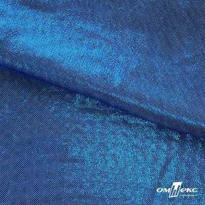 Трикотажное полотно голограмма, шир.140 см, #602 -голубой/голубой - купить в Калининграде. Цена 385.88 руб.
