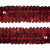 Тесьма с пайетками 3, шир. 30 мм/уп. 25+/-1 м, цвет красный - купить в Калининграде. Цена: 1 087.39 руб.