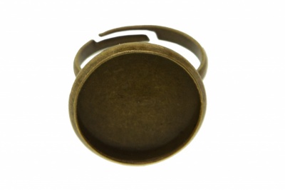 Заготовка для рукоделия металлическая фигурная для кольца 15мм - купить в Калининграде. Цена: 7.44 руб.