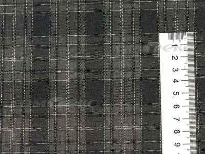 Ткань костюмная клетка 25235 2004, 185 гр/м2, шир.150см, цвет серый/бел - купить в Калининграде. Цена 