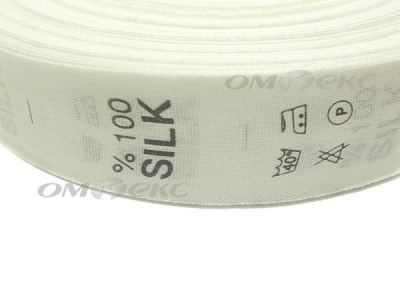 Состав и уход за тк.100% Silk (1000 шт) - купить в Калининграде. Цена: 520.46 руб.